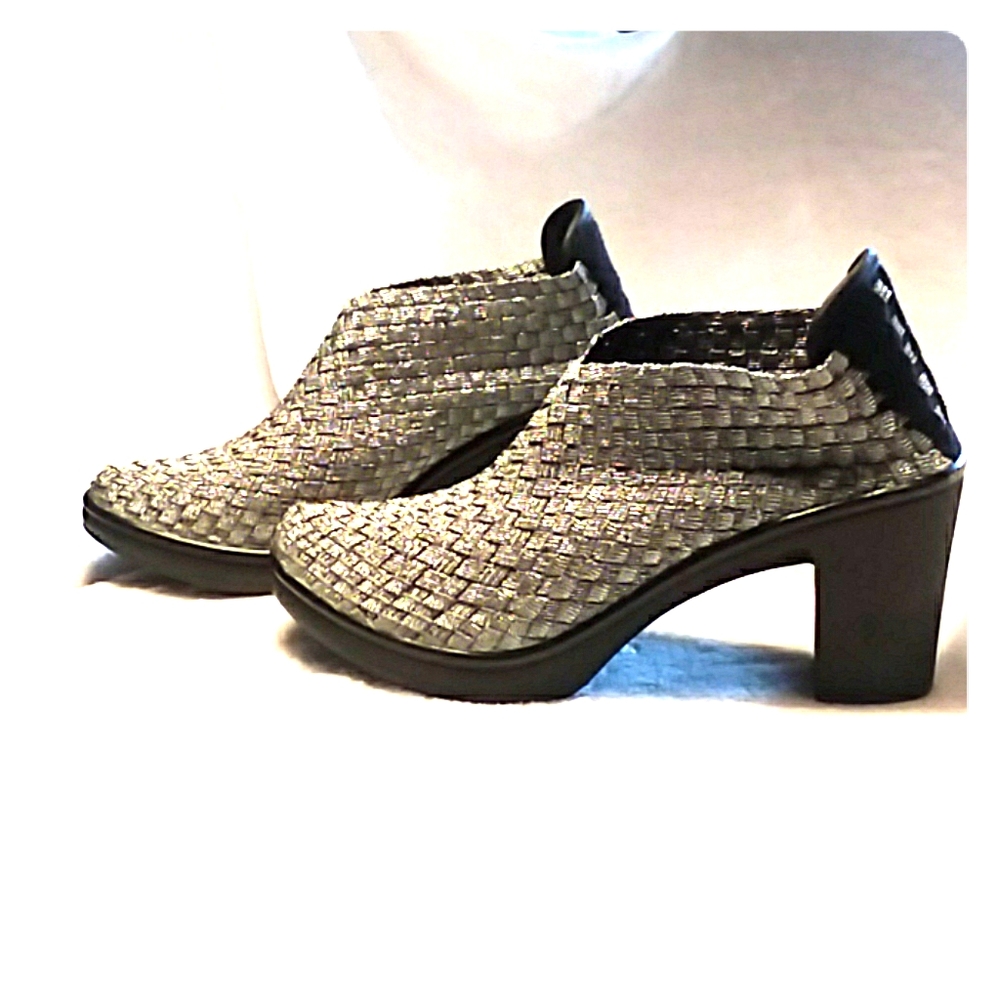 Steve Madden Metallic woven Booties